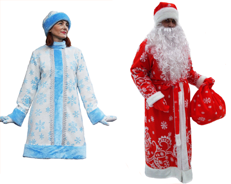 Акция костюм Снегурочки + костюм Деда Мороза за 4900